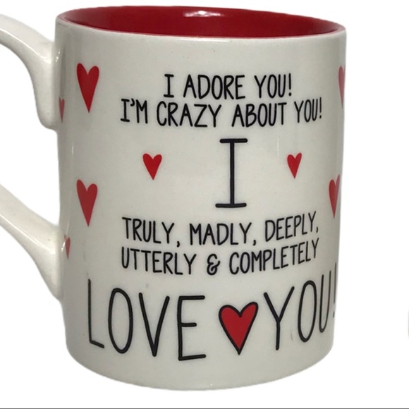 Our Name Is Mud “I Love You” Set of 2 Mugs - Picture 4 of 15